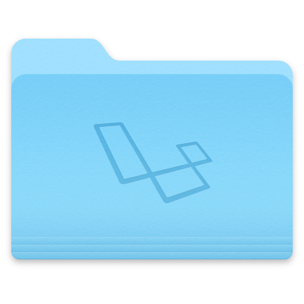 Folder with Laravel icon
