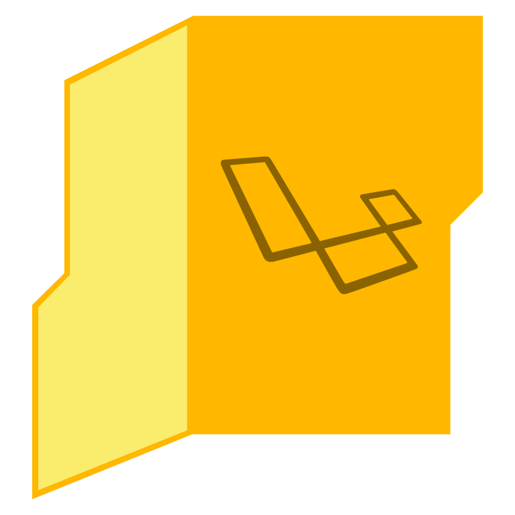 Folder with Laravel icon