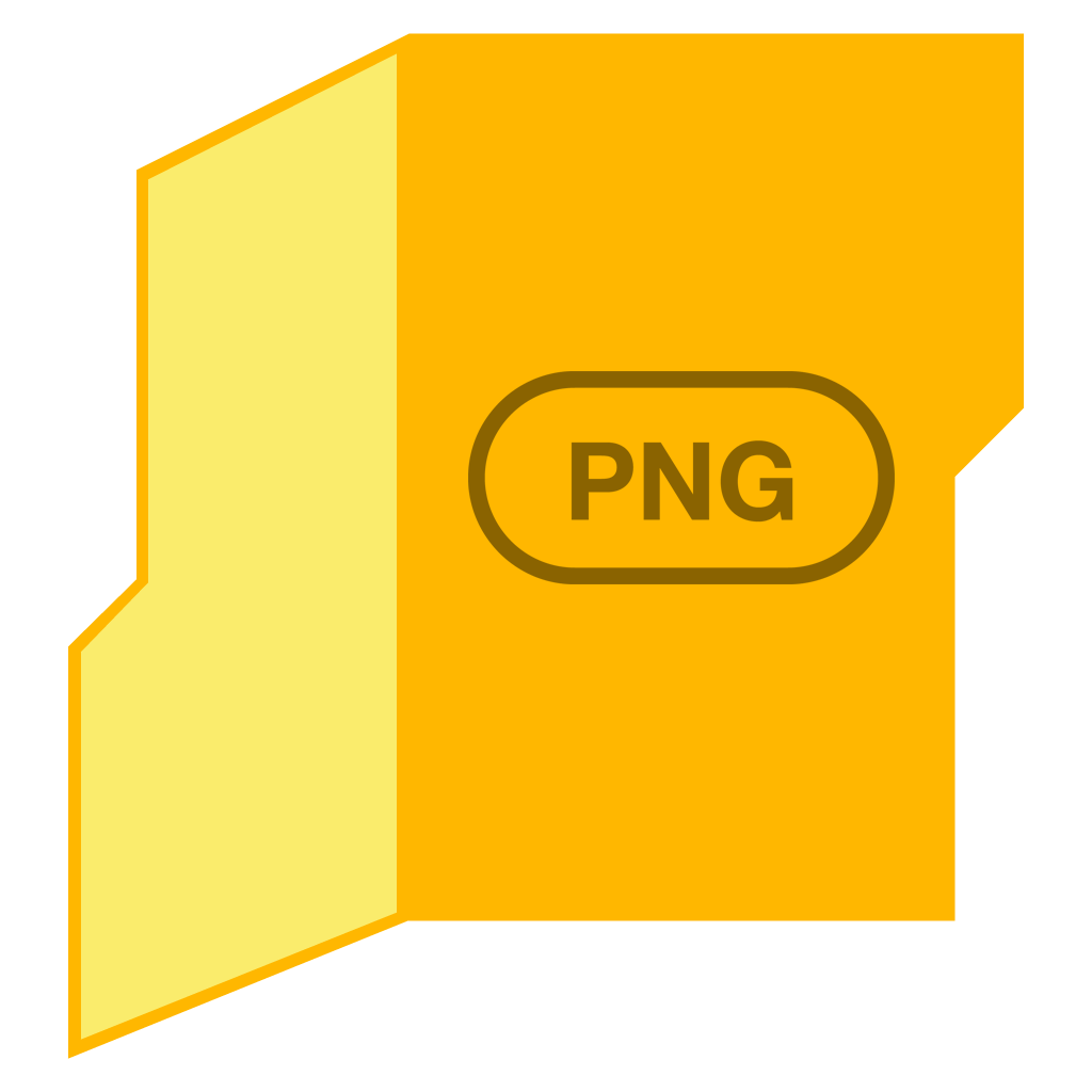 Folder with PNG icon
